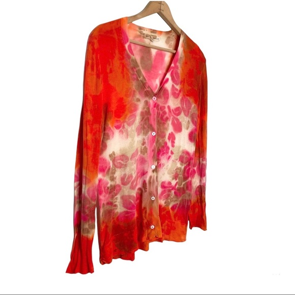 Marika Charles | Hand Dyed Button Down Cardigan Sweater - Picture 2 of 9